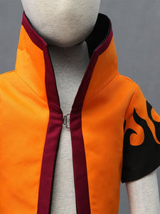 Anime Naruto Shippuden Uzumaki Naruto Sixth Generation Cosplay Costume Cloak