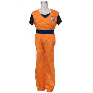 Dragon Ball Costume Son Goku Trainning Orange Suit Chinese 'Turtle' Letter Cosplay Suit for Men and Kids
