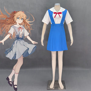 EVA / NGE Costumes Soryu Asuka Langley Cosplay full Outfit for Women and Kids