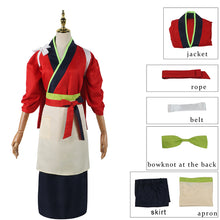 Load image into Gallery viewer, Lycoris Recoil Costumes Chisato Inoue Kurumi Nakahara Worker Cospaly Kimono Full Suits