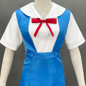 EVA / NGE Costumes Soryu Asuka Langley Cosplay full Outfit with Stockings for Women and Kids