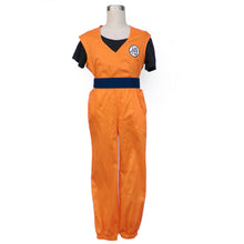 Load image into Gallery viewer, Dragon Ball Costume Son Goku Trainning Orange Suit Chinese Go Letter Cosplay Suit for Men and Kids