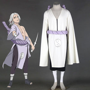 Men and Kids Naruto Shippuden Costume Kaguya Kimimaro Cosplay full Outfit