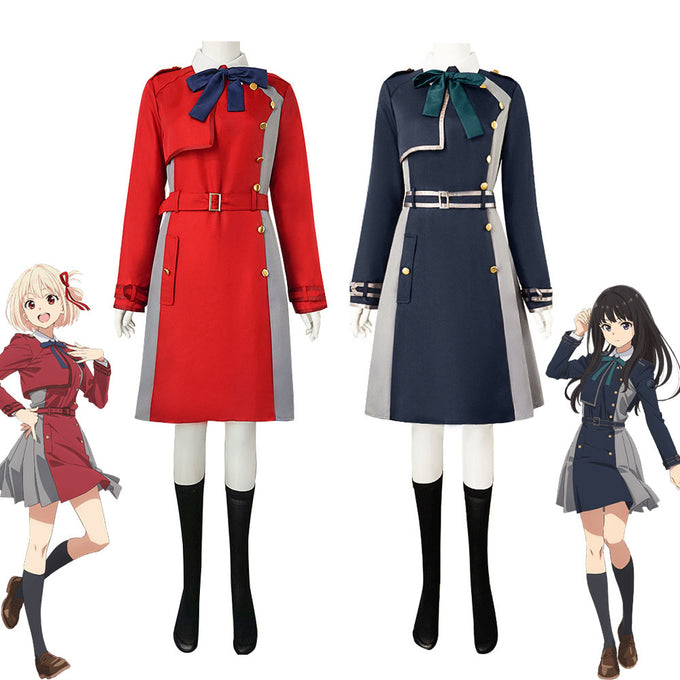 Lycoris Recoil Costumes Chisato Nishikigi Inoue Takina Cosplay Unifrom Full Suites