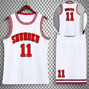 Adults and Kids The First Slam Dunk Costumes Sakuragi Hanamichi Kaede Rukawa Cosplay Basketball Suit Unisex