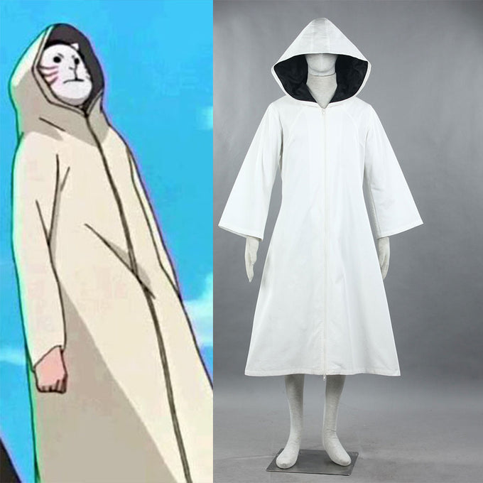 Men and Kids Naruto Shippuden Costume Anbu Cosplay Cloak Robe