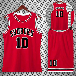 Adults and Kids The First Slam Dunk Costumes Sakuragi Hanamichi Kaede Rukawa Cosplay Basketball Suit Unisex