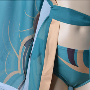 Genshin Impact Costumes Hu tao Hina Lisa Swimsuit Cosplay with Accessories for Women