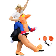 Load image into Gallery viewer, Inflatable Ostrich Rider Cosplay Costume Blow Up Suit Halloween Christmas Party For Adults