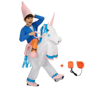 Inflatable Horse Bull Unicorn Cosplay Costume Halloween Christmas Party For Kids