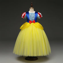 Load image into Gallery viewer, Snow White Costume Princess Costumes Puff Sleeve Dress With Accessories For Kids