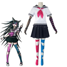 Load image into Gallery viewer, 6 PCS Danganronpa Costume Mioda Ibuki Cosplay Dress Set Sailor Suit