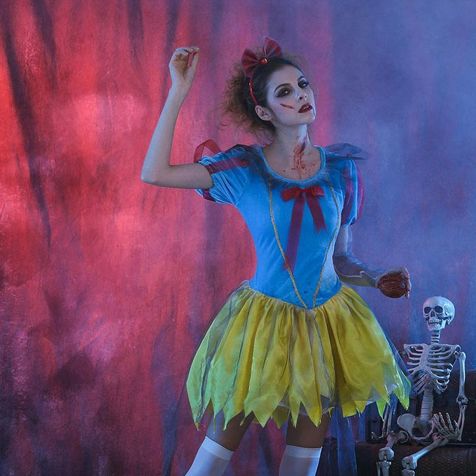 New Halloween Cosplay Bloody Mary Fairy Snow White Devil Costumes Female