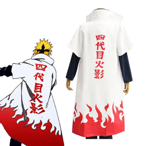 Anime Naruto Costume 4th Hokage Cloak Cosplay Robe