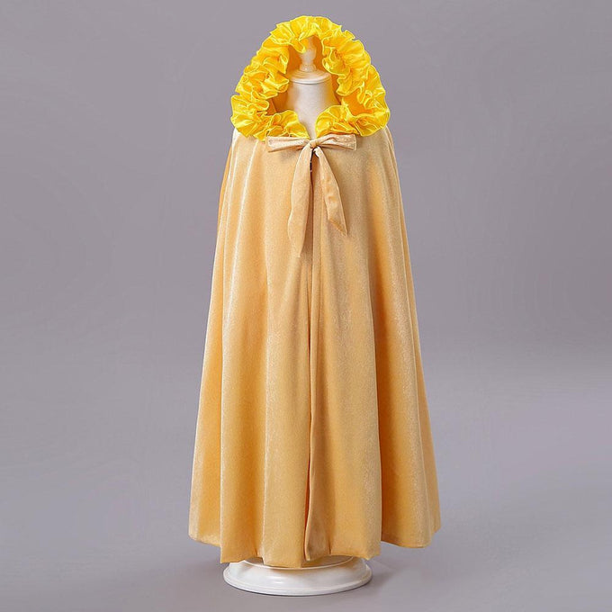 Kids Frozen Snow White Beauty and the Beast Costume Princess Elsa Anna Belle Cosplay Capes Robe