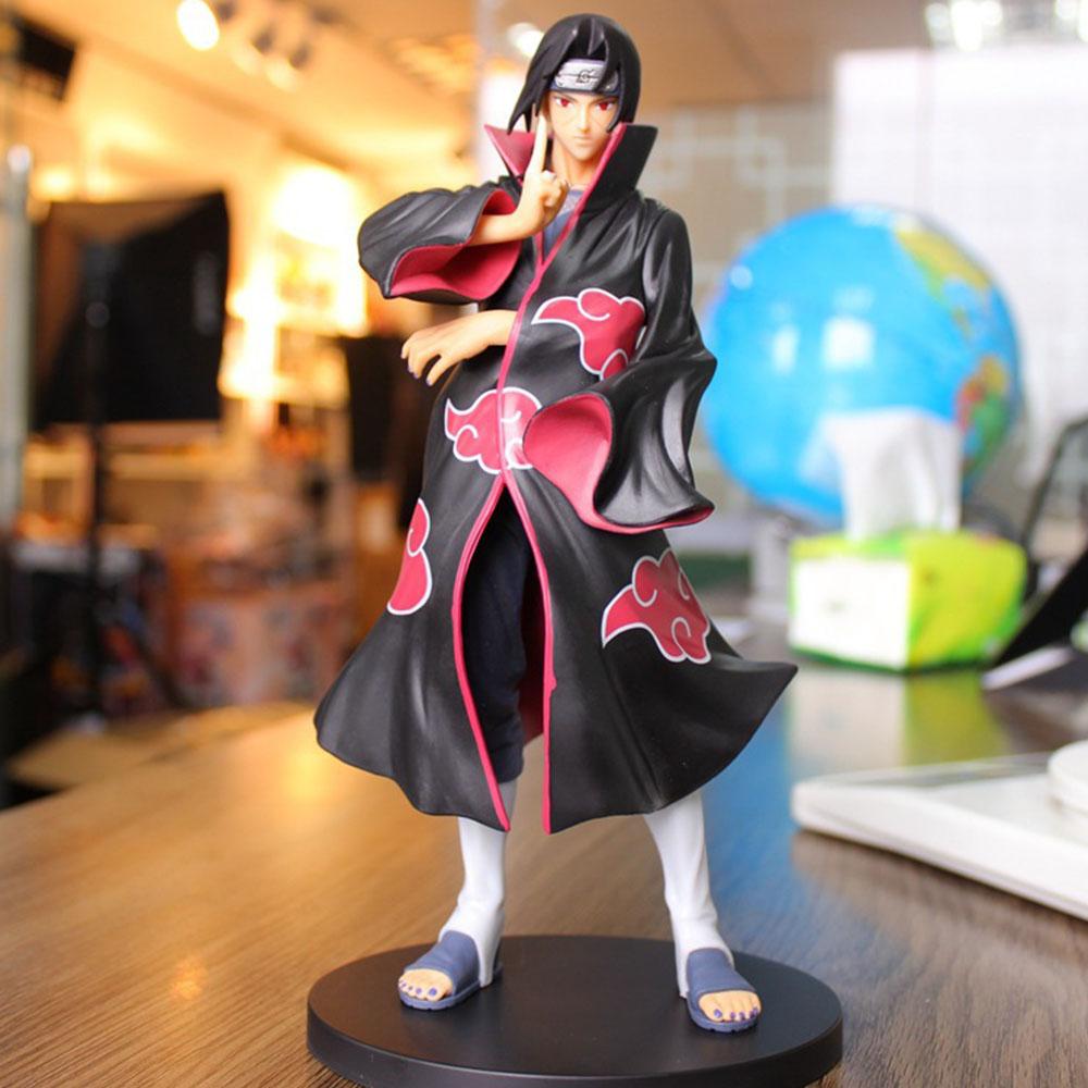 22cm Naruto Figure Uchiha Itachi Akatsuki Cloak PVC Figure Toys