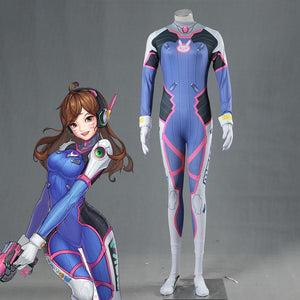 Overwatch DVA Stretchable Costume D.VA Cosplay Set For Women and Kids