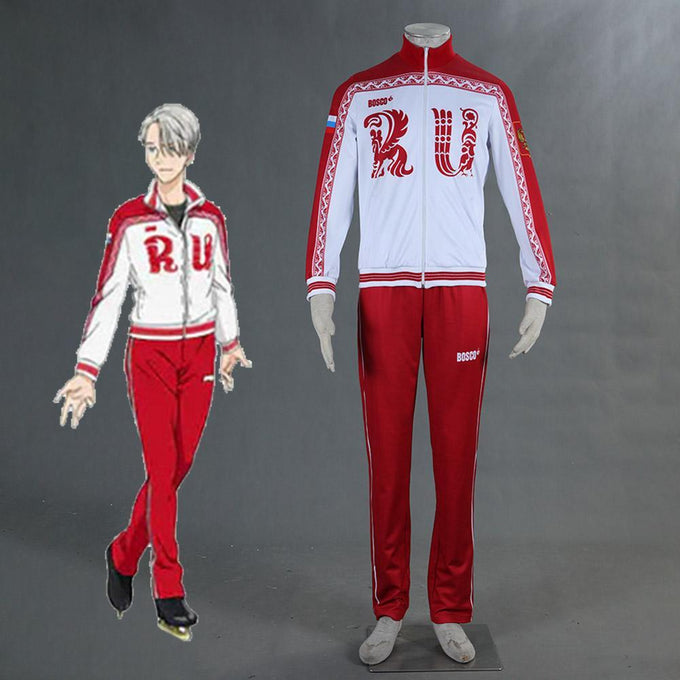 Yuri On Ice Costume Victor Nikiforov Cosplay Set For Men and Kids