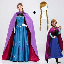Load image into Gallery viewer, Women&#39;s Frozen Costume Princess Anna Cosplay Sequin Dress With Wig