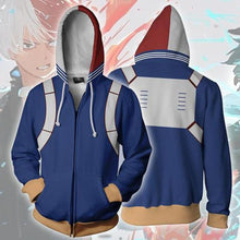 Load image into Gallery viewer, Mens My Hero Academia Printed Zippered Trainning Suit Hoodie Sweatshirt