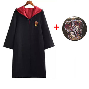 Harry Potter Cosplay Costume Robe With Badge For Kids And Adults