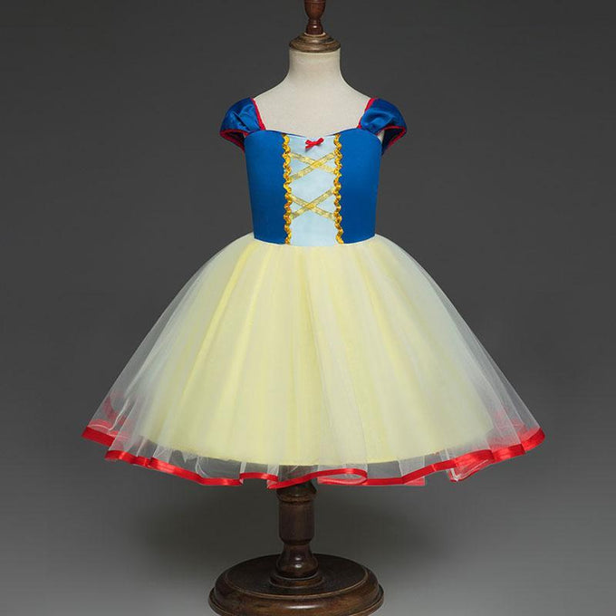Princess Costume Snow White Summer Dress With Accessories For Toddler Girls Party