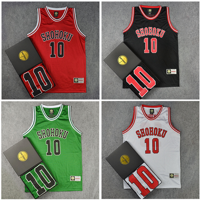 The First Slam Dunk Costumes All Characters Cosplay Basketball Suit Unisex Red White