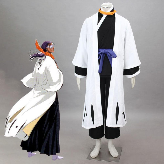 Men and Children Bleach Costume Tosen Kaname Cosplay Kimono Full Outfit