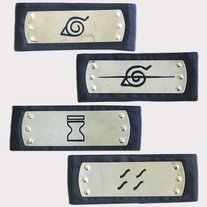 Naruto 4 Pcs Pack Cosplay Accessories Headband