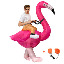 Load image into Gallery viewer, Inflatable Flamingo Rider Cosplay Costume  Halloween Christmas Party For Adults