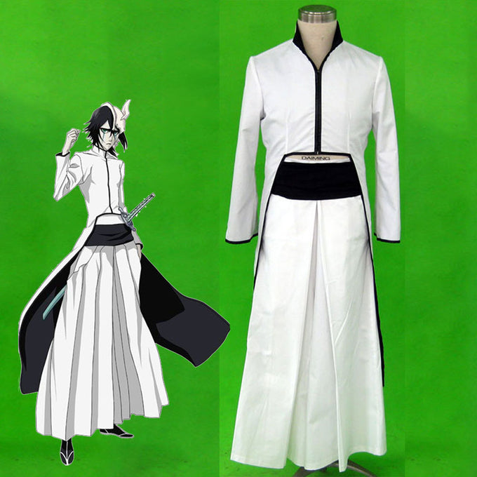 Men and Children Bleach Costume Ulquiorra Cifer Cosplay Full Outfit