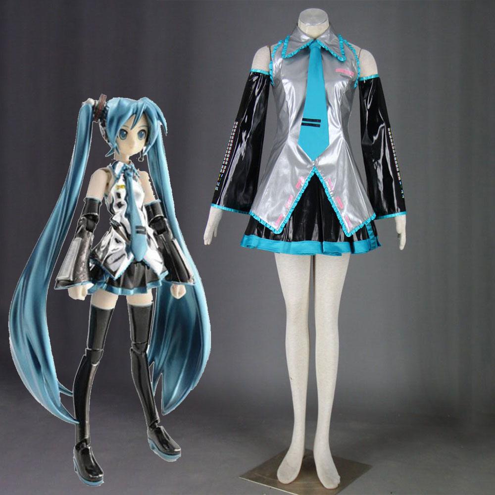 Vocaloid Costume Hatsune Miku Cosplay Set 2nd Version For Women and Kids