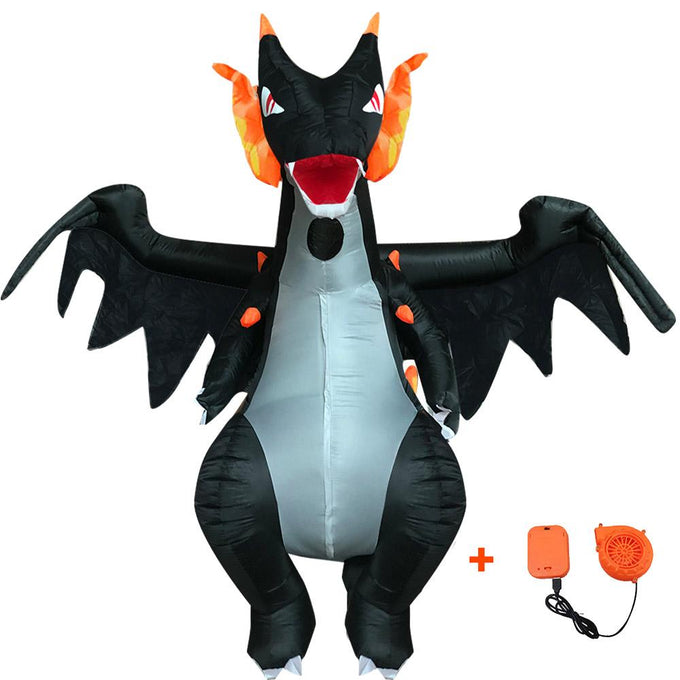 Inflatable T Rex Cosplay Dinosaur Charizard Costume Blow Up Suit For Adults