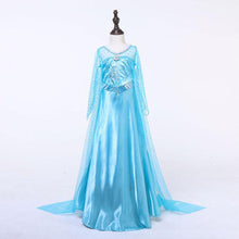 Load image into Gallery viewer, Kids Frozen Costume Princess Elsa Cosplay Birthday or Party Blue Dress With Accessories