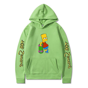 The Simpsons Printed Pullover Trainning Suit Hoodie Sweatshirt Unisex