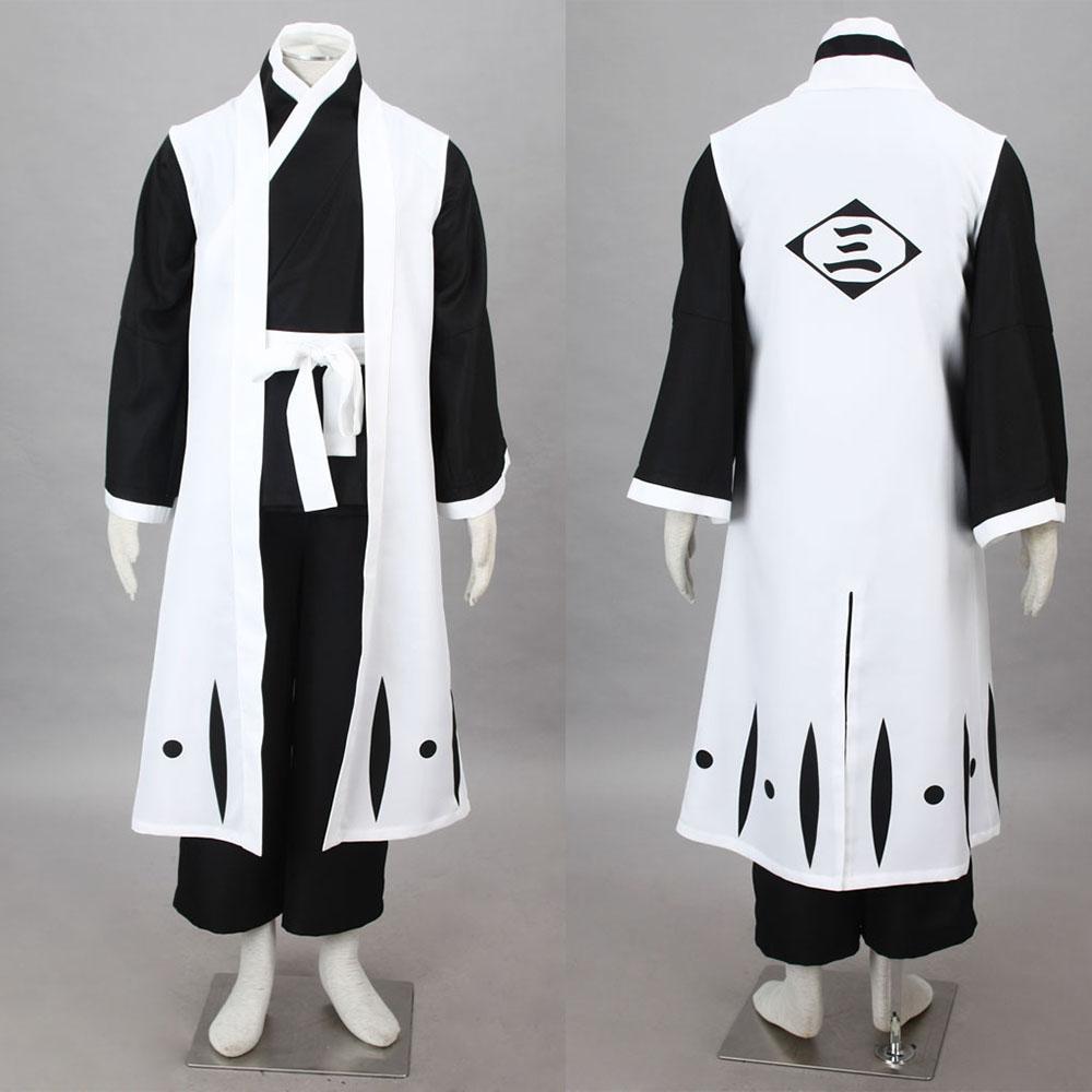Men and Children Bleach Costume Ichimaru Gin Cosplay Kimono Full Outfit