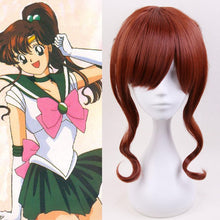 Load image into Gallery viewer, Sailor Moon Costume Sailor jupiter Kino Makoto Wig Heat Resistant Sythentic Hair