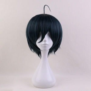 Danganronpa Costume Saihara Shuichi Cosplay Wig Heat Resistant Sythentic Hair 