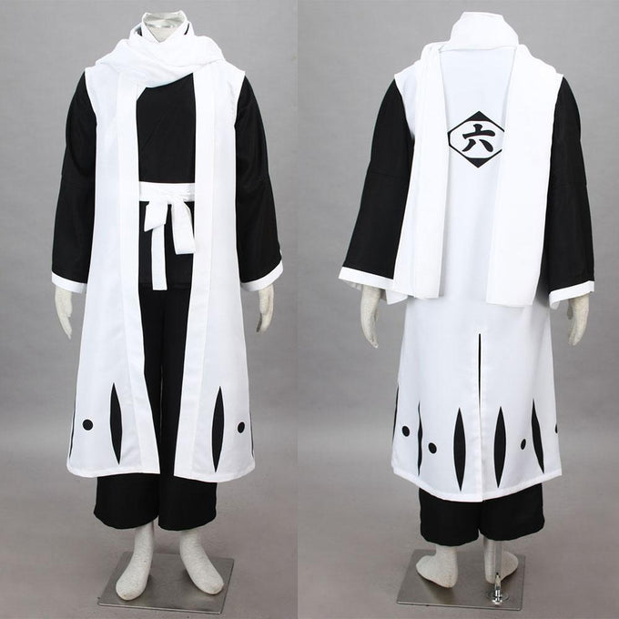 Men and Children Bleach Costume Kuchiki Byakuya Cosplay Kimono Full Outfit