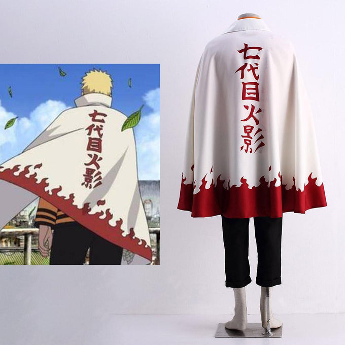 Naruto Uzumaki 7th Hokage Cloak Boruto Cosplay