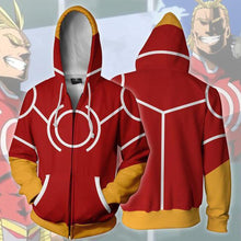 Load image into Gallery viewer, Mens My Hero Academia Printed Zippered Trainning Suit Hoodie Sweatshirt