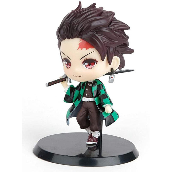 3.5 inchi Demon Slayer Figure Kamado Tanjirou Cute Chibi Toys