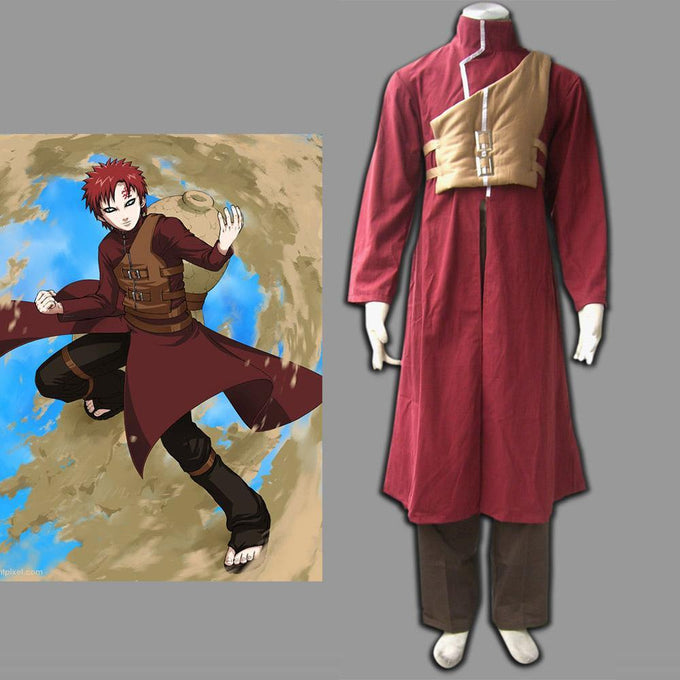 Naruto Shippuden Gaara Kostum 5th Cosplay Set Halloween Costume
