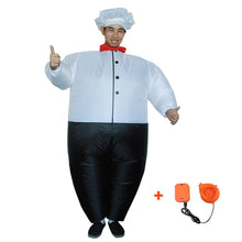 Load image into Gallery viewer, Inflatable Chef Cook Cosplay Costume Halloween Christmas Party For Adults