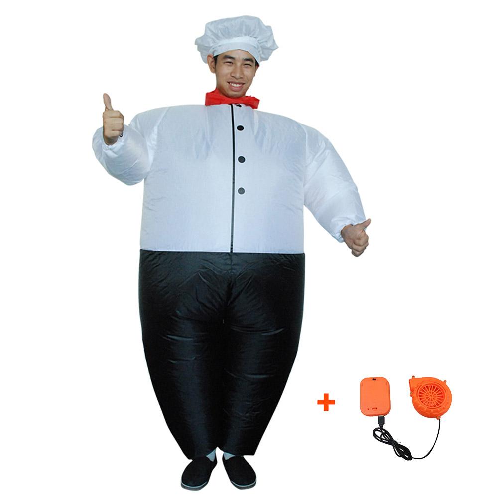 Inflatable Chef Cook Cosplay Costume Halloween Christmas Party For Adults
