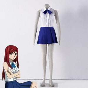Women and Kids Fairy Tail Costume Elza Scarlet Cosplay Common Suit Sets