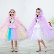 Load image into Gallery viewer, Kids Frozen Snow White Beauty and the Beast Costume Princess Elsa Anna Belle Cosplay Capes Robe