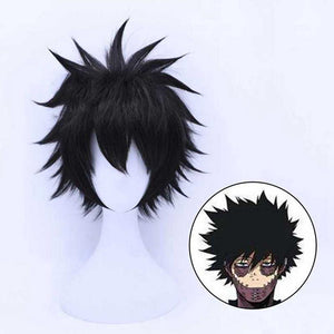 My Hero Academy dabi Short Straight Black Synthetic Cosplay Wigs
