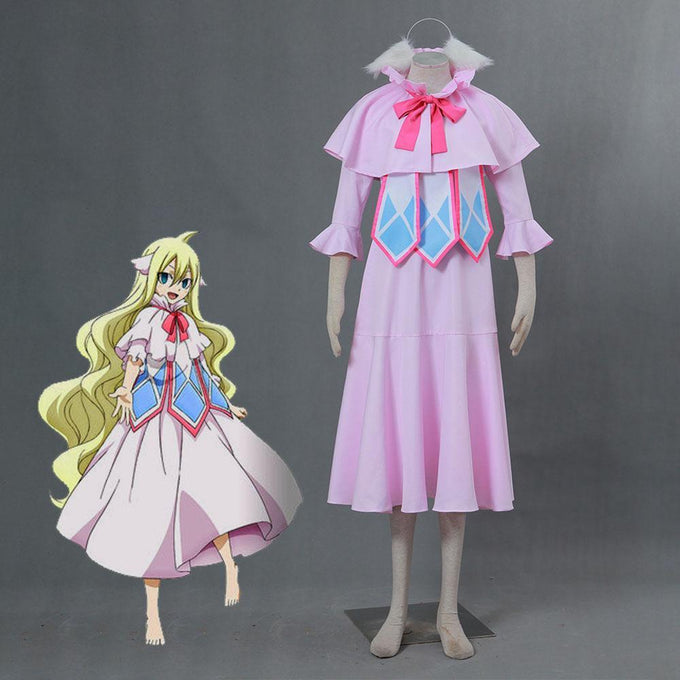 Women and Kids Fairy Tail Costume Mavis Vermilion Cosplay Suit First Generation Chairman Dress