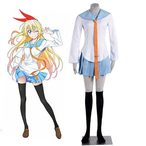 Nisekoi Costume Kirisaki Chitoge Cosplay Set For Women and Kids